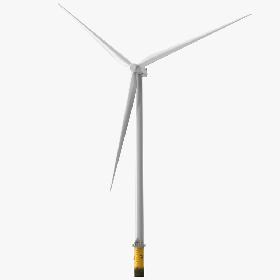Offshore Wind Power Turbine Generic 3D model